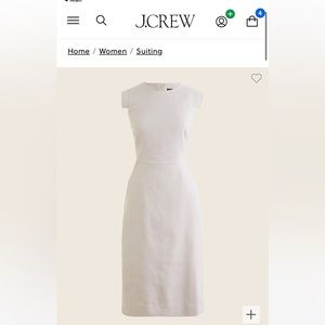 J. Crew Linen Resume Dress Flax Size 14